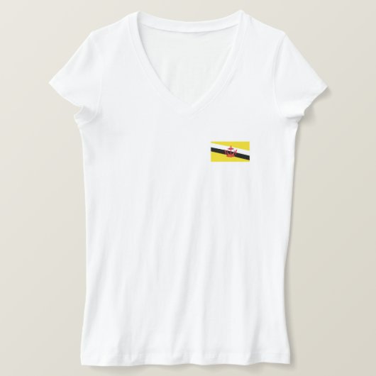 Patriotic Brunei-vlag T-shirt (Design voorkant)