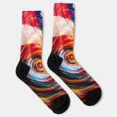 Patriotic Brushstroke Fusion Socks Sokken