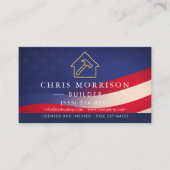 Patriotic Builder Modern Construction  Visitekaartje (Voorkant)