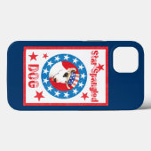 Patriotic Bull Terrier Case-Mate iPhone Case (Achterkant (horizontaal))