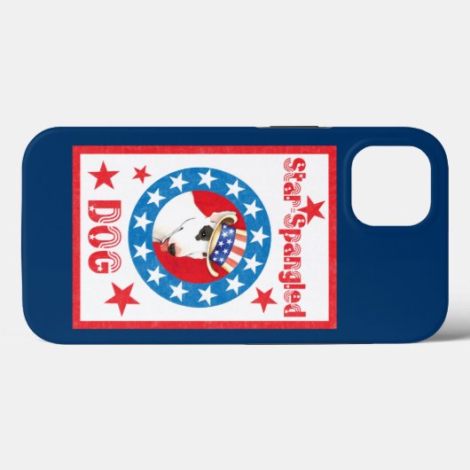Patriotic Bull Terrier Case-Mate iPhone Case (Achterkant (horizontaal))