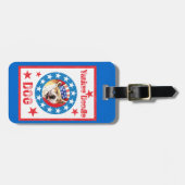 Patriotic Bulldog Bagagelabel (Voorkant horizontaal)
