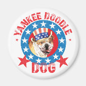 Patriotic Bulldog Magneet (Voorkant)