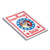 Patriotic Bulldog Notitieboek (Rechterzijde)
