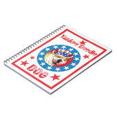 Patriotic Bulldog Notitieboek (Linkerzijde)
