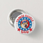Patriotic Bulldog Ronde Button 3,2 Cm (Voorkant /achterkant)