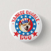 Patriotic Bulldog Ronde Button 3,2 Cm (Voorkant)