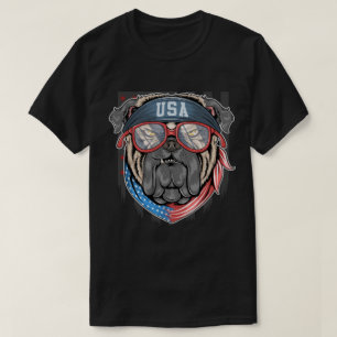 Patriotic Bulldog T-shirt