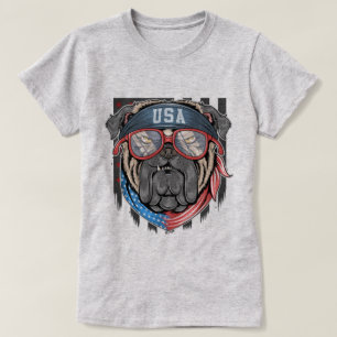Patriotic Bulldog T-shirt