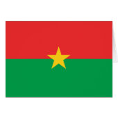 Patriotic Burkina Faso Flag (Voorkant Horizontaal)