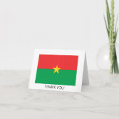 Patriotic Burkina Faso Flag Bedankkaart (Voorkant)