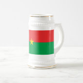 Patriotic Burkina Faso Flag Bierpul (Voorkant rechts)