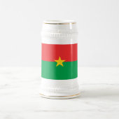 Patriotic Burkina Faso Flag Bierpul (Center)