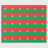 Patriotic Burkina Faso Flag Cadeaupapier (Vlak)