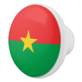Patriotic Burkina Faso Flag Keramische Knop (Rechts)