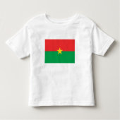 Patriotic Burkina Faso Flag Kinder Shirts (Voorkant)