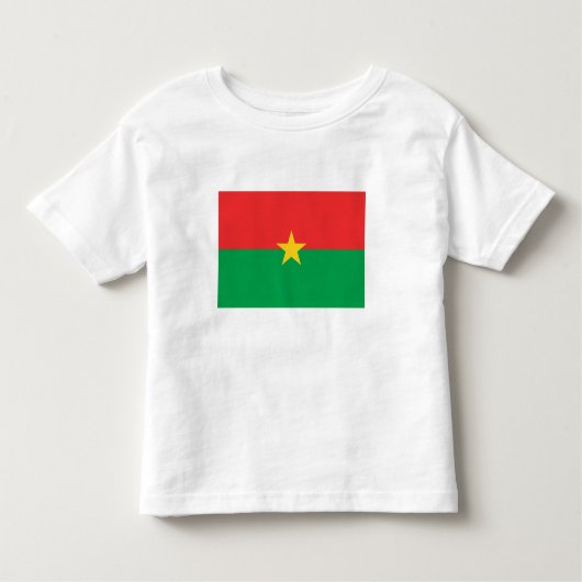 Patriotic Burkina Faso Flag Kinder Shirts (Voorkant)