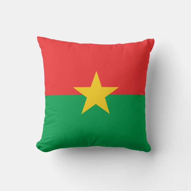 Patriotic Burkina Faso Flag Kussen (Voorkant)