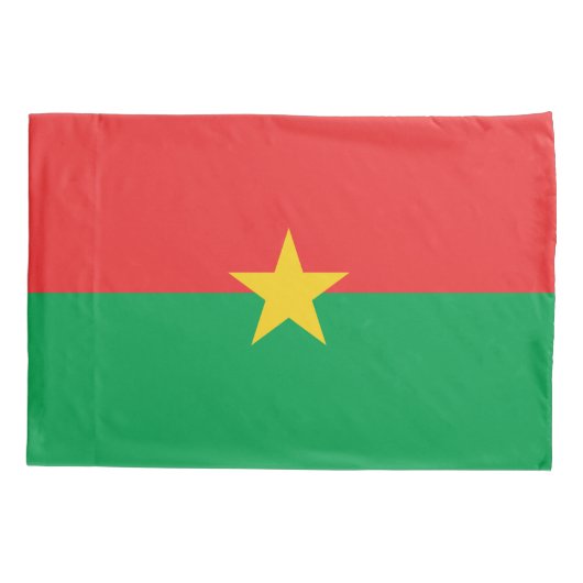 Patriotic Burkina Faso Flag Kussensloop (Achterkant)