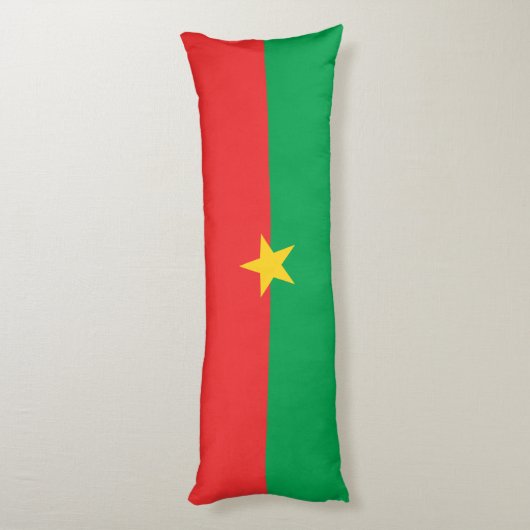 Patriotic Burkina Faso Flag Lichaamskussen (Achterkant (Verticaal))