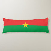 Patriotic Burkina Faso Flag Lichaamskussen (Voorkant)