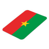 Patriotic Burkina Faso Flag Magneet (Linkerzijde)