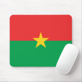 Patriotic Burkina Faso Flag Muismat (Met muis)