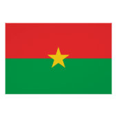 Patriotic Burkina Faso Flag Perfect Poster (Voorkant)