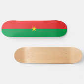Patriotic Burkina Faso Flag Persoonlijk Skateboard (Horizontaal)