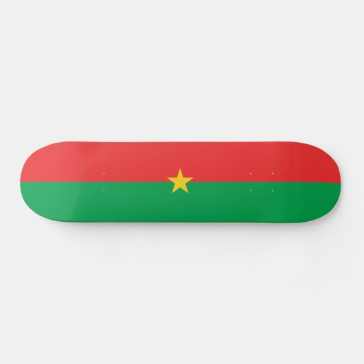 Patriotic Burkina Faso Flag Persoonlijk Skateboard (Horizontaal)