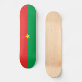 Patriotic Burkina Faso Flag Persoonlijk Skateboard (Voorkant)