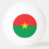 Patriotic Burkina Faso Flag Pingpongbal (Voorkant)