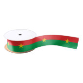 Patriotic Burkina Faso Flag Satijnen Lint (Spoel)