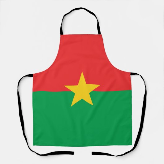 Patriotic Burkina Faso Flag Schort (Voorkant)