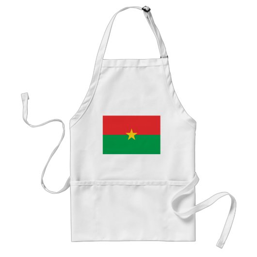 Patriotic Burkina Faso Flag Standaard Schort (Voorkant)