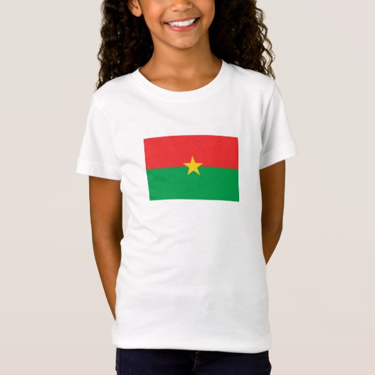 Patriotic Burkina Faso Flag T-shirt (Voorkant)