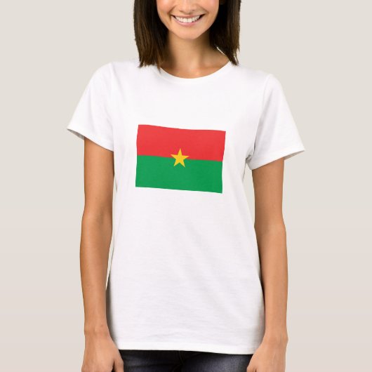 Patriotic Burkina Faso Flag T-shirt (Voorkant)