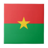 Patriotic Burkina Faso Flag Tegeltje (Voorkant)