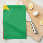 Patriotic Burkina Faso Flag Theedoek (Quarter Fold)