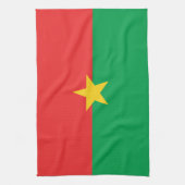 Patriotic Burkina Faso Flag Theedoek (Verticaal)