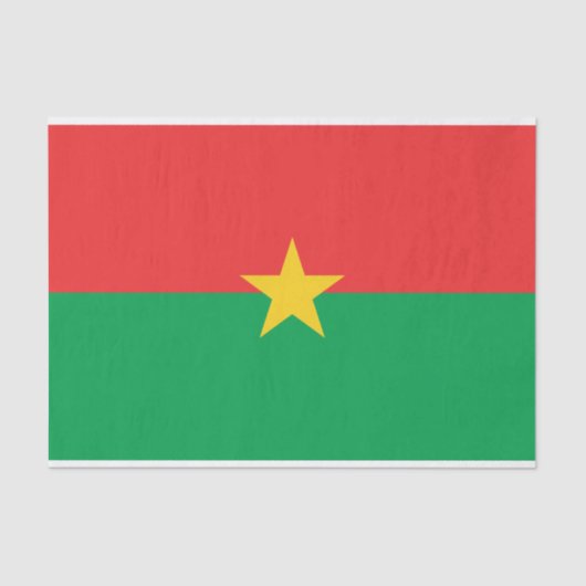 Patriotic Burkina Faso Flag Tissuepapier (Voorkant)