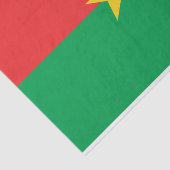 Patriotic Burkina Faso Flag Tissuepapier (Detail)