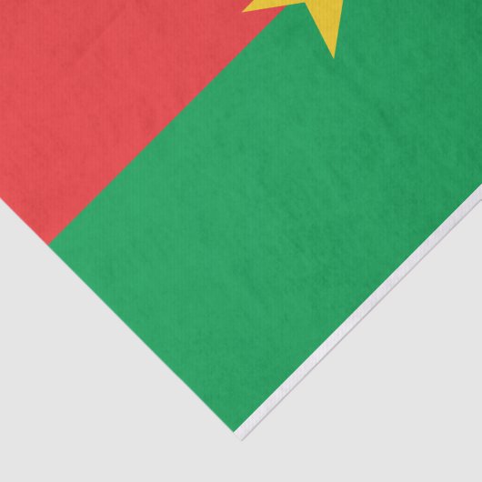 Patriotic Burkina Faso Flag Tissuepapier (Detail)