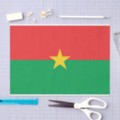 Patriotic Burkina Faso Flag Tissuepapier (Craft)