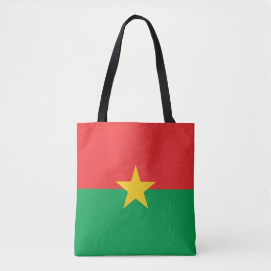 Patriotic Burkina Faso Flag Tote Bag (Voorkant)