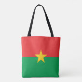 Patriotic Burkina Faso Flag Tote Bag (Achterkant)