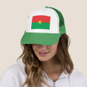 Patriotic Burkina Faso Flag Trucker Pet (In situ)