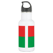 Patriotic Burkina Faso Flag Waterfles (Achterkant)