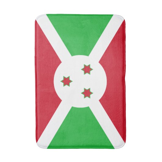 Patriotic Burundi Flag Badmat (Voorkant Verticaal)