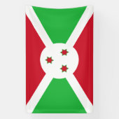 Patriotic Burundi Flag Banner (Verticaal)